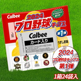 【送料無料】【1ケース】 カルビー 2024 プロ野球チップス 第1弾 うすしお味 24袋 calbee ポテチ おまけ 野球 コレクション カード お菓子 ポテトチップス 箱売り まとめ買い 大量 ※4月16日より順次出荷