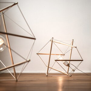 AMPERSAND FACTORY ApTht@Ng[ TENSEGRITY FLOOR LIGHT [M] eZOeB tACg ~fBA AMP-L049 AMP-L050tAv tAƖ LEDΉ E26 40W×1