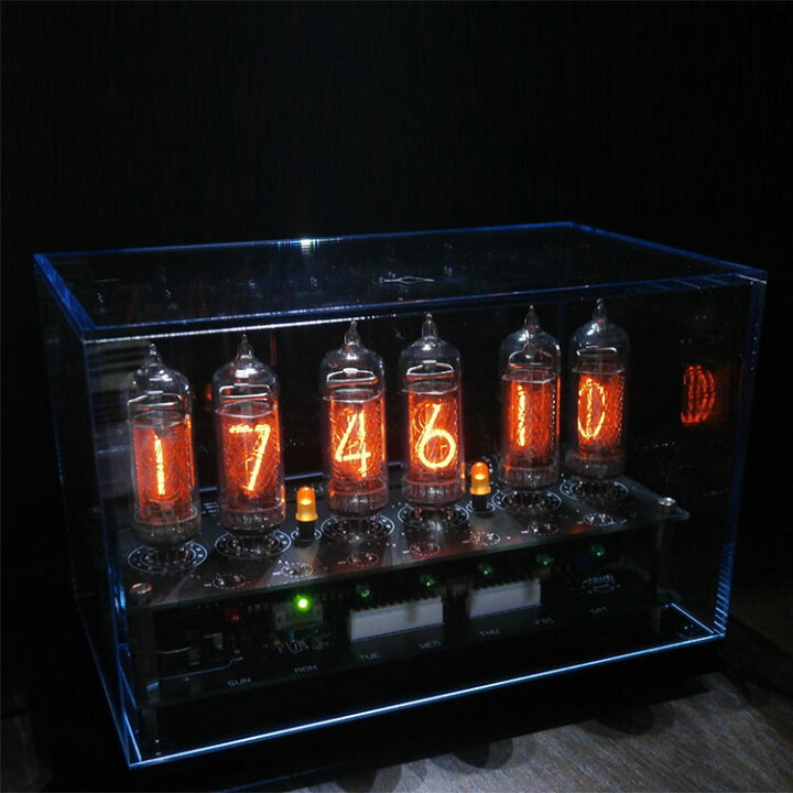楽天市場】【メーカー直送品】ニキシー管 時計 ME-1L(IN-14)【ニキシー 