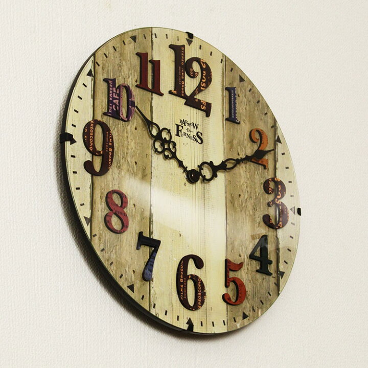 楽天市場 壁掛けフック特典有 電波時計 アンベルク 掛け時計 時計 壁掛け時計 アナログ おしゃれ レトロ 男前 北欧 西海岸 デザイン 新築祝い 引越し 祝い インターフォルム インテリア時計 結婚祝い プレゼント 熨斗 ウォールクロック 誕生日 インテリア時計の