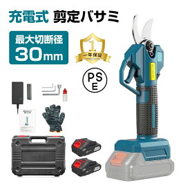 充電式 剪定ばさみ 電動剪定バサミ 剪定ばさみ マキタ 互換 電動バサミ 剪定バサミ 枝切りはさみ 枝切り鋏 剪定鋏 コードレス 充電式剪定ばさみ 枝切 ハサミ 枝切り 電動工具 切り鋏 枝切り 果樹用 園芸用 剪定用具 太い枝 収納ケース付き 1年保証