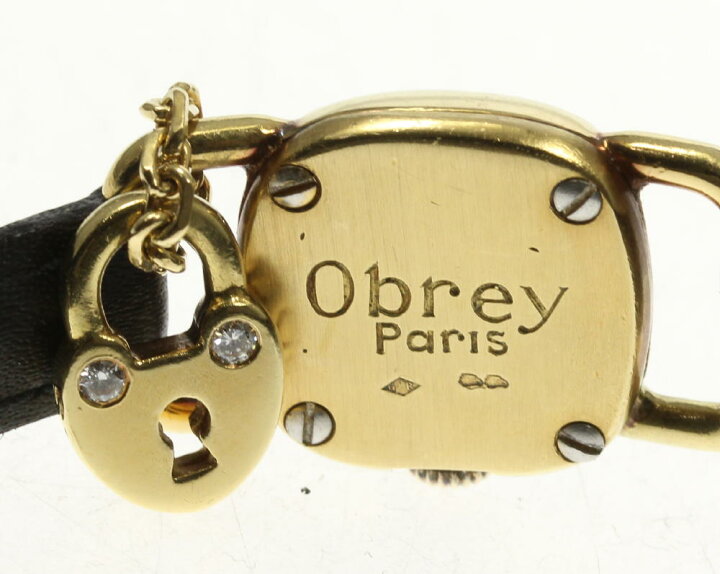 楽天市場】【obrey】オブレイ スクエア K18YG クォーツ レディース  