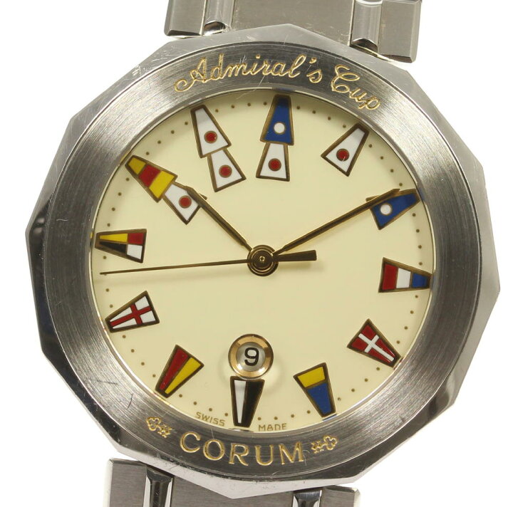 楽天市場】箱付き【CORUM】コルム アドミラルズカップ デイト 99.810 