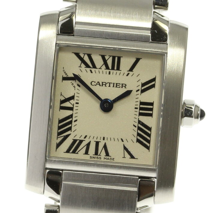 楽天市場】☆極美品☆箱保【CARTIER】カルティエ タンクフランセーズSM 