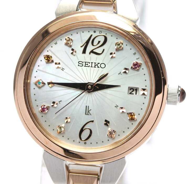 楽天市場】☆極美品 箱付き【SEIKO】セイコー ルキア デイト SSVW154  