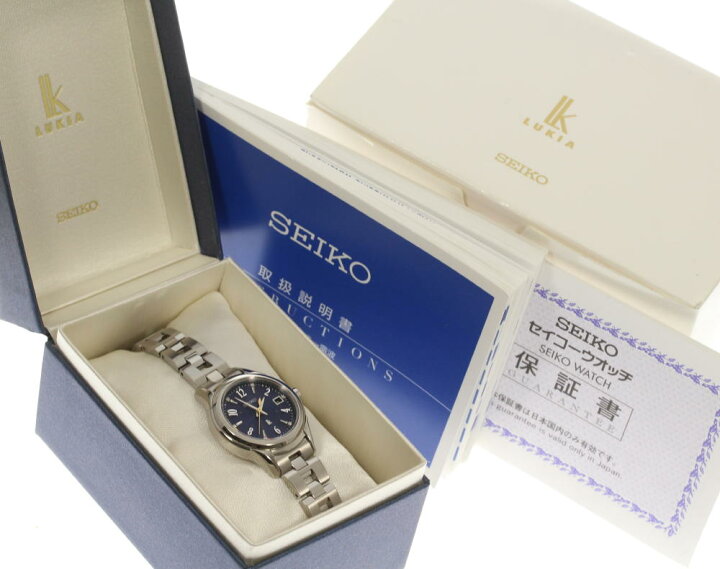 楽天市場】極美品☆箱・保【SEIKO】セイコー ルキア エターナルブルー 