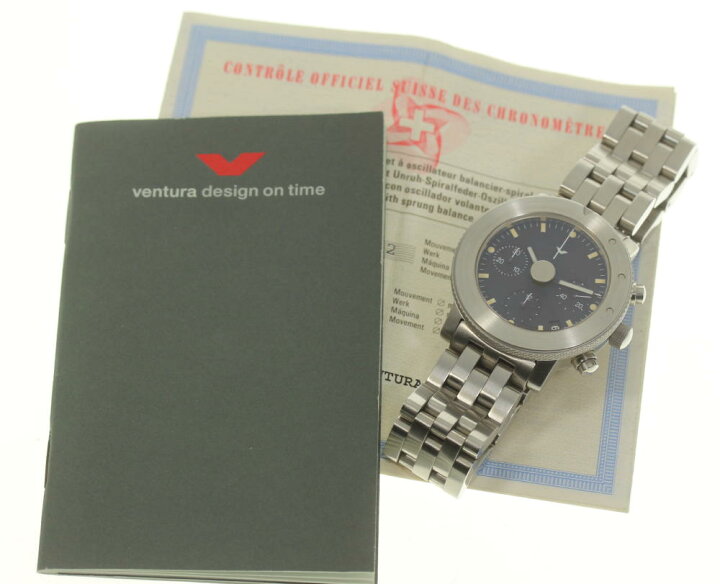 楽天市場】☆良品 保付き【VENTURA】ヴェントゥーラ V-マチック クロノ 