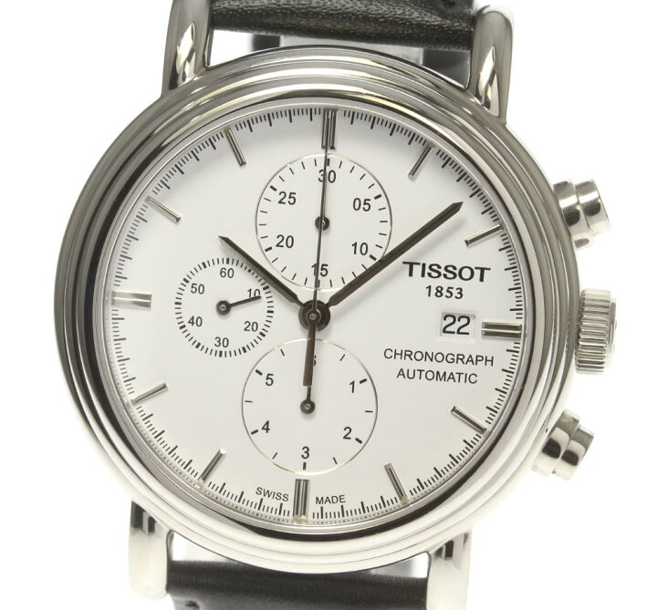 楽天市場】☆良品 箱保付き【TISSOT】ティソ カーソン クロノグラフ 革  