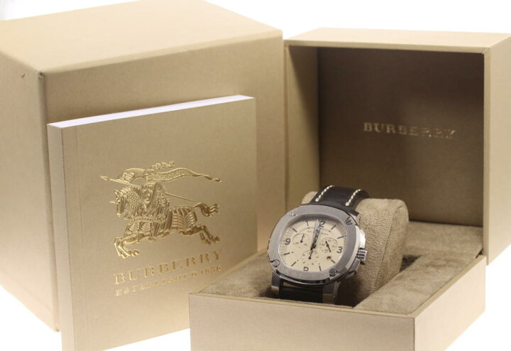 楽天市場】箱保付き【BURBERRY】バーバリー ザ ブリテン クロノグラフ 