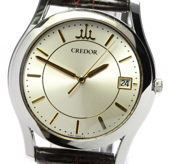 楽天市場】【SEIKO】セイコー クレドール デイト 8J82-0AB0 クォーツ 