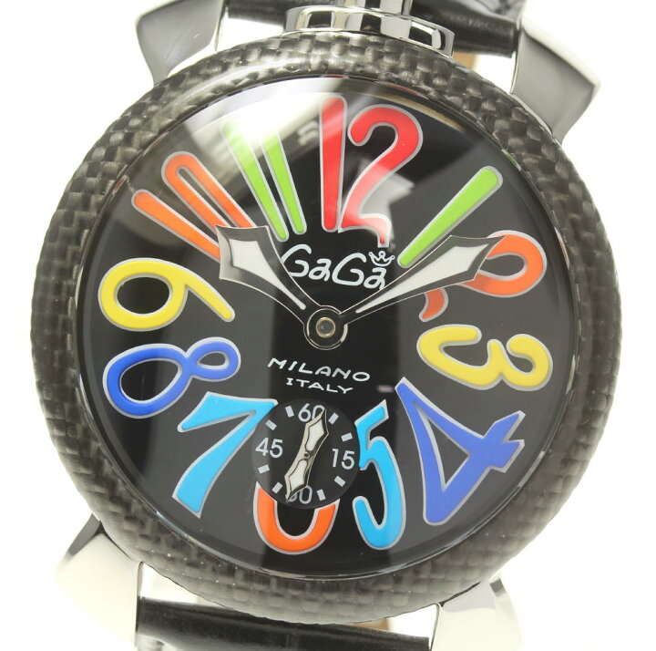 楽天市場】☆美品 保付き【GaGa MILANO】ガガミラノ マヌアーレ48MM 