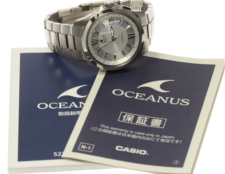 楽天市場】☆美品【CASIO】カシオ オシアナス デイト OCW-S100-7A2JF 