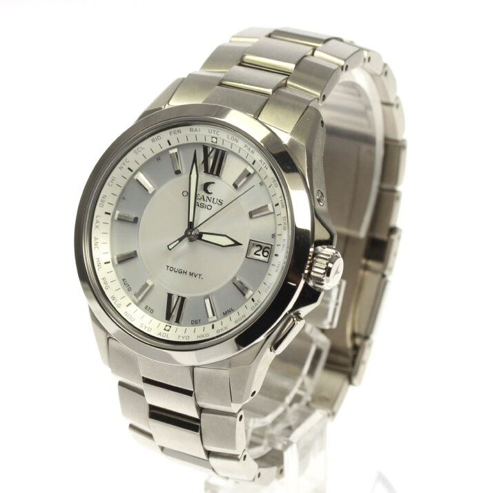 楽天市場】☆美品【CASIO】カシオ オシアナス デイト OCW-S100-7A2JF 
