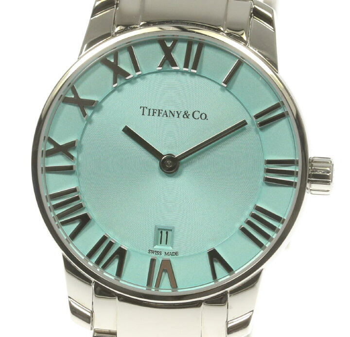 楽天市場】☆美品【TIFFANY&Co.】ティファニー アトラス デイト 