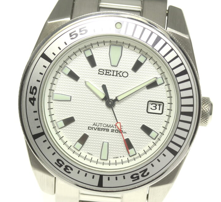 楽天市場】☆美品【SEIKO】セイコー ホワイトサムライ ダイバー200M  