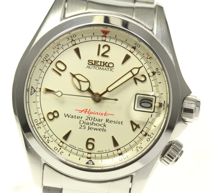 楽天市場】☆良品【SEIKO】セイコー アルピニスト デイト 4S15-6000 