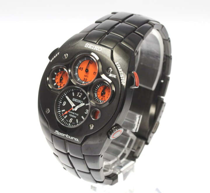 楽天市場】☆良品【SEIKO】セイコー スポーチュラ キネティック クロノ 