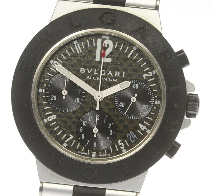 楽天市場】【BVLGARI】ブルガリ アルミニウム クロノグラフ AC38TA 