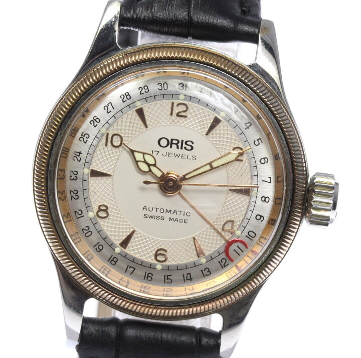 楽天市場】【ORIS】オリス ポインターデイト 7400 革ベルト 自動巻き 