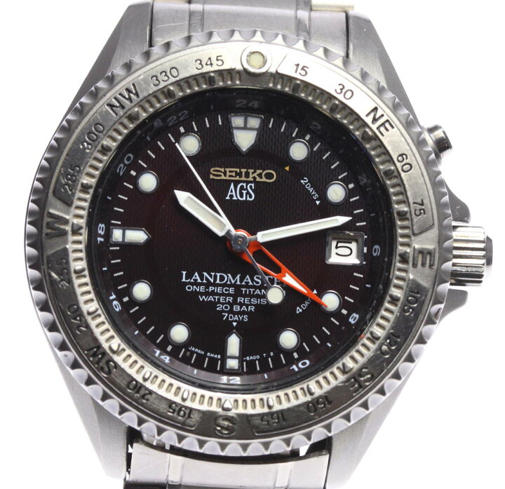 楽天市場】【SEIKO】セイコー ランドマスター チタン 5M45-6A01 オート  