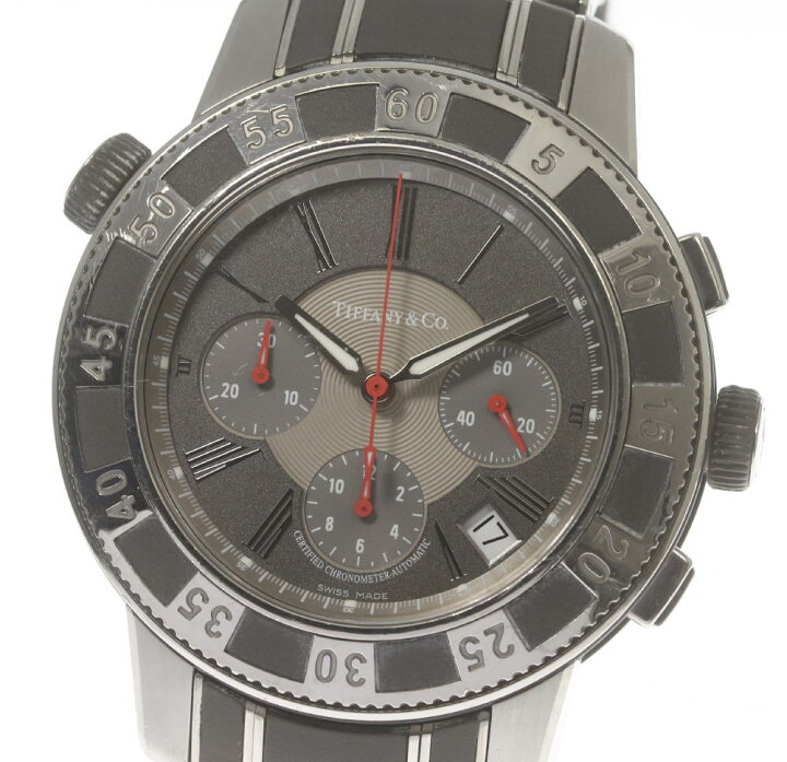 楽天市場】【TIFFANY&Co.】ティファニー マーク デイト クロノグラフ T  