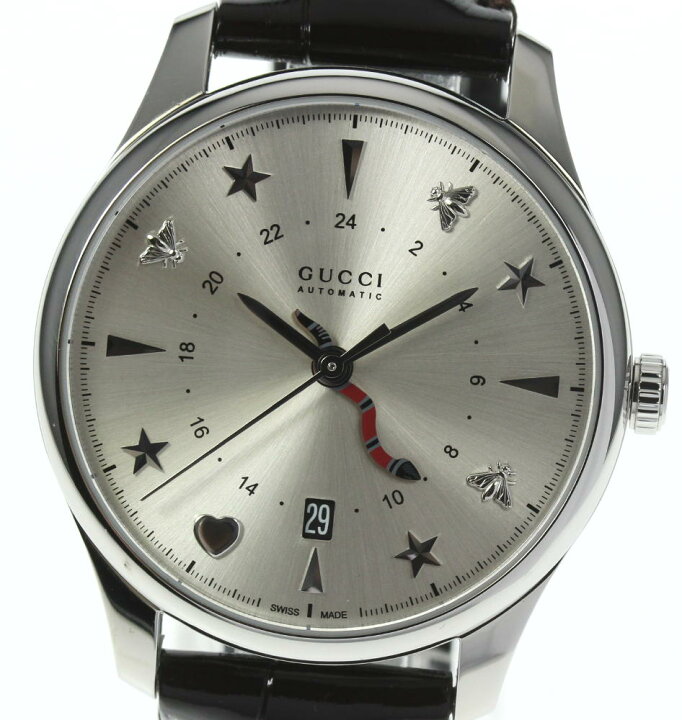 楽天市場】良品☆箱・保【GUCCI】グッチ Gタイムレス GMT 126.3  