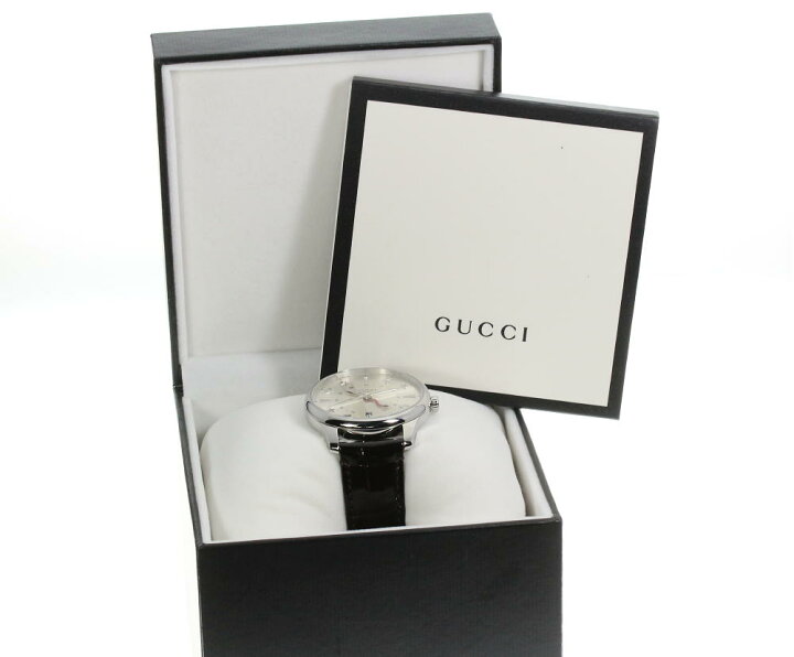 楽天市場】良品☆箱・保【GUCCI】グッチ Gタイムレス GMT 126.3  