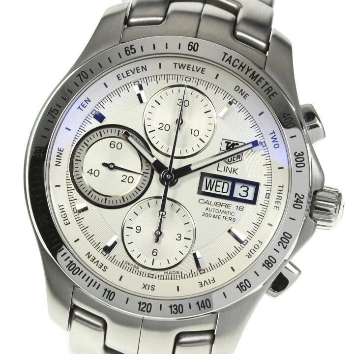 楽天市場】☆美品【TAG HEUER】タグホイヤー リンク クロノグラフ 