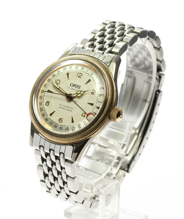 楽天市場】☆良品【ORIS】オリス ポインターデイト 7400 裏スケ 自動 