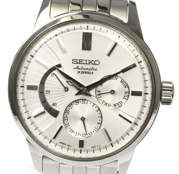 楽天市場】【SEIKO】セイコー メカニカル デイデイト 6R21-00A0 自動 