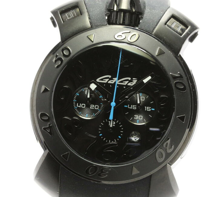 楽天市場】☆美品【GaGa MILANO】ガガミラノ CHRONO 48MM IP  