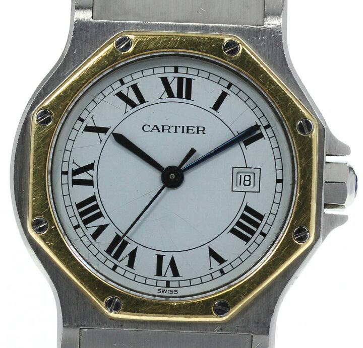 楽天市場】【CARTIER】カルティエ サントスオクタゴンLM ゴドロン  