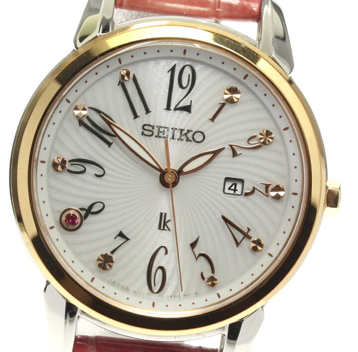 楽天市場】☆良品【SEIKO】セイコー ルキア デイト V137-0CG0 ソーラー 