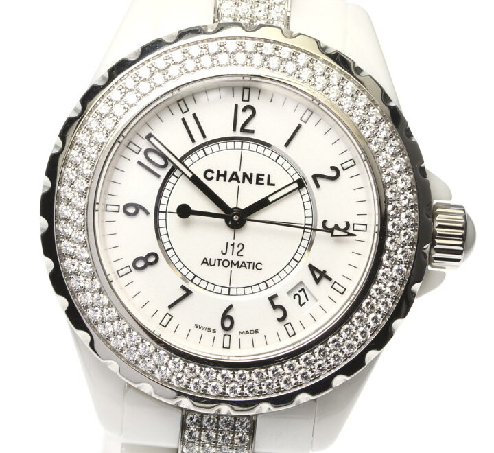 楽天市場 Chanel シャネル J12 H1422 ベゼル ブレスダイヤ 白セラミック 自動巻き メンズ 中古 Closer