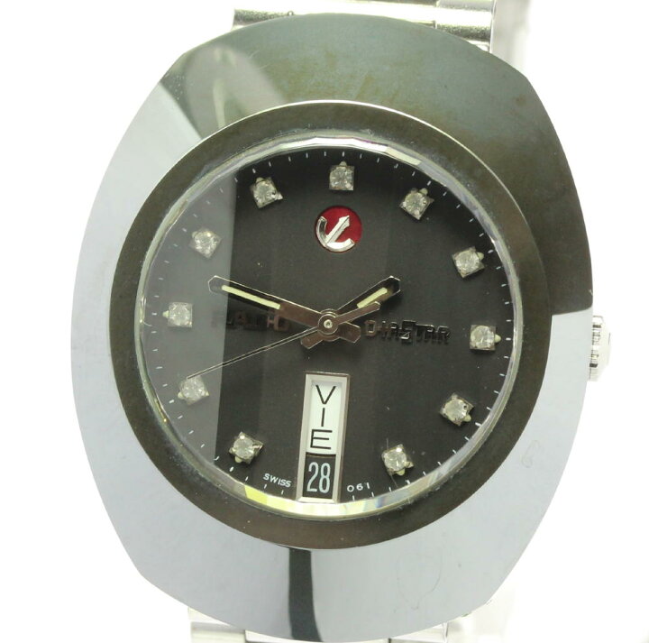 楽天市場】☆良品【RADO】ラドー ダイヤスター デイデイト 11Pダイヤ 