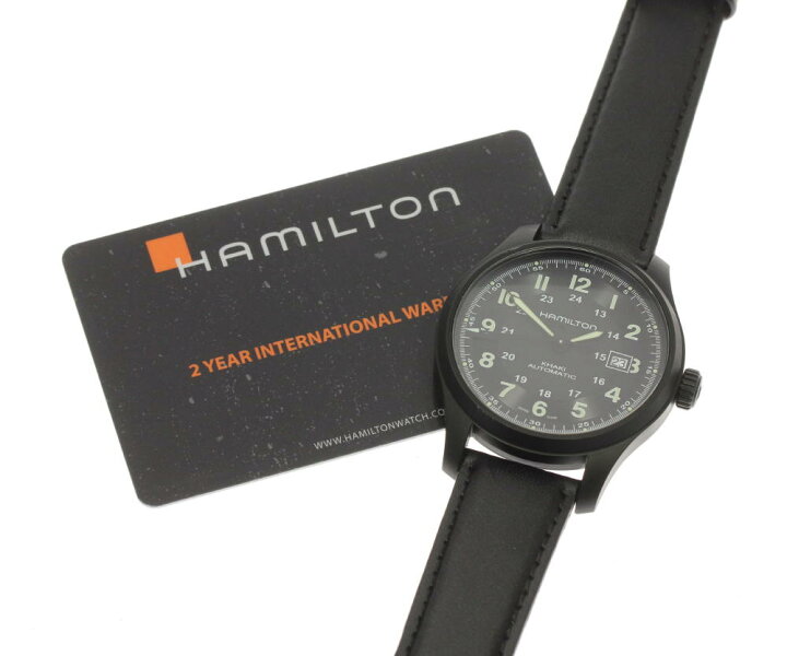 楽天市場】☆美品【HAMILTON】ハミルトン カーキ フィールド デイト 