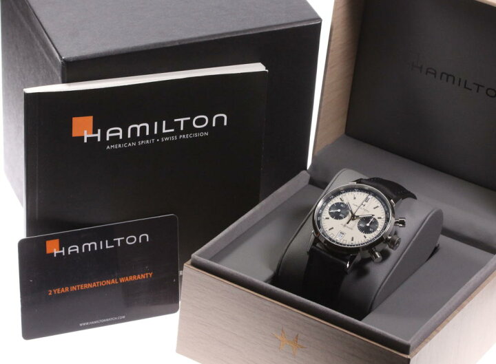 楽天市場】☆美品【HAMILTON】ハミルトン イントラマティック クロノ 
