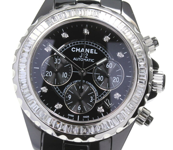 楽天市場】☆美品【CHANEL】シャネル J12 H2419 アフターダイヤベゼル 