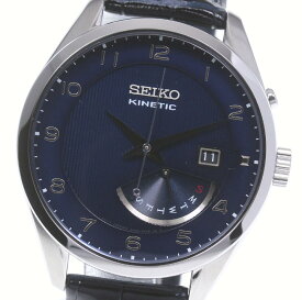 ☆美品【SEIKO】セイコー キネティック 日本未発売モデル SRN061P1 オートクォーツ メンズ【ev20】【中古】