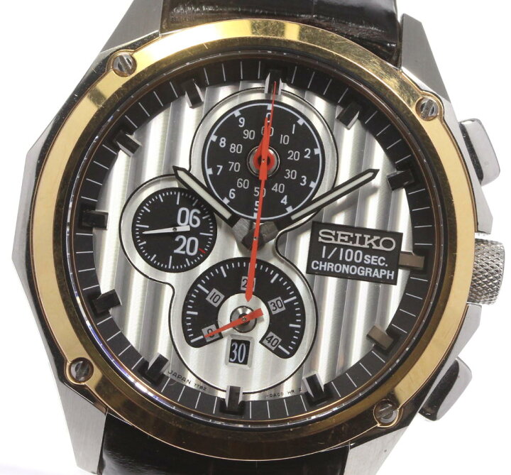 楽天市場】【SEIKO】セイコー イグニッション 1/100秒クロノグラフ 100 