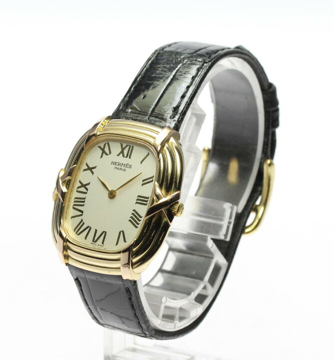 楽天市場】【HERMES】エルメス フォーブル K18YG クォーツ レディース  