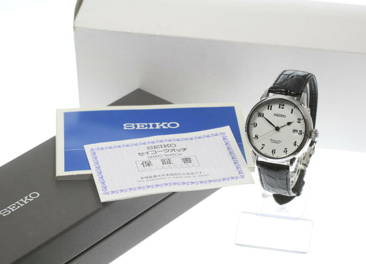 セイコー SEIKO SARX027/6R15-02Z0 プレサージュ 琺瑯ダイヤル デイト  