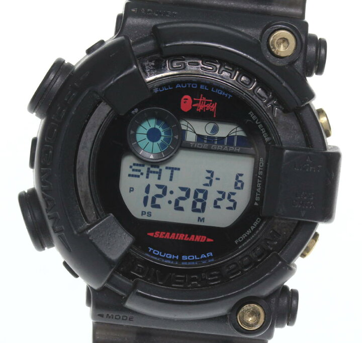 楽天市場】【CASIO】カシオ G-SHOCK Stussy×BAPE フロッグマン GF  