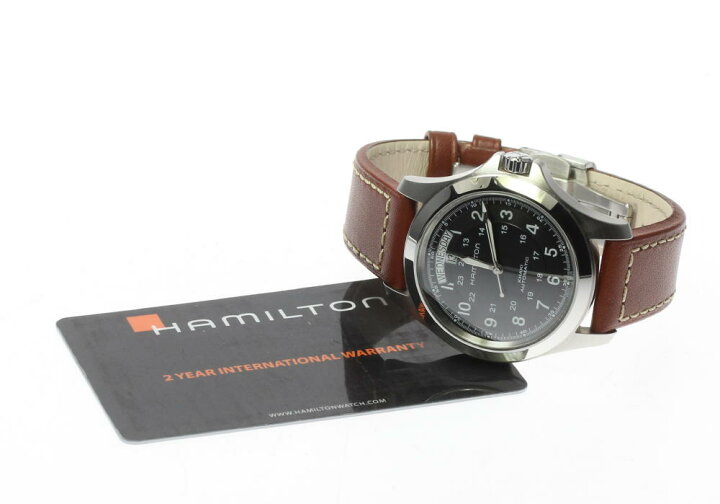 楽天市場】☆美品【HAMILTON】ハミルトン カーキ キング デイデイト  