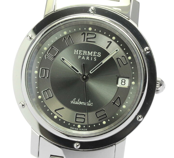 楽天市場】箱付【HERMES】エルメス クリッパー デイト CL1.810 自動  