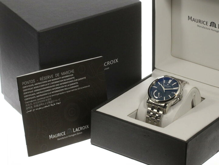 楽天市場】☆良品 箱付き【MAURICE LACROIX】モーリスラクロア  