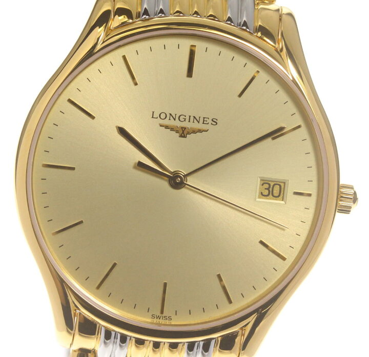楽天市場】☆美品 箱付【LONGINES】ロンジン リール ゴールド L4.259.2 