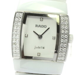 ベルト訳あり☆【RADO】ラドー ジュビリー 4Pダイヤ ダイヤベゼル 153.0633.3 クォーツ レディース【ev20】【中古】