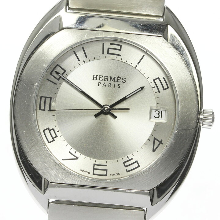楽天市場】【HERMES】エルメス エスパス ES2.710 デイト クォーツ 