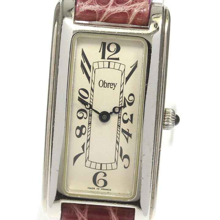 楽天市場】【Obrey】オブレイ スクエア クォーツ レディース【中古  